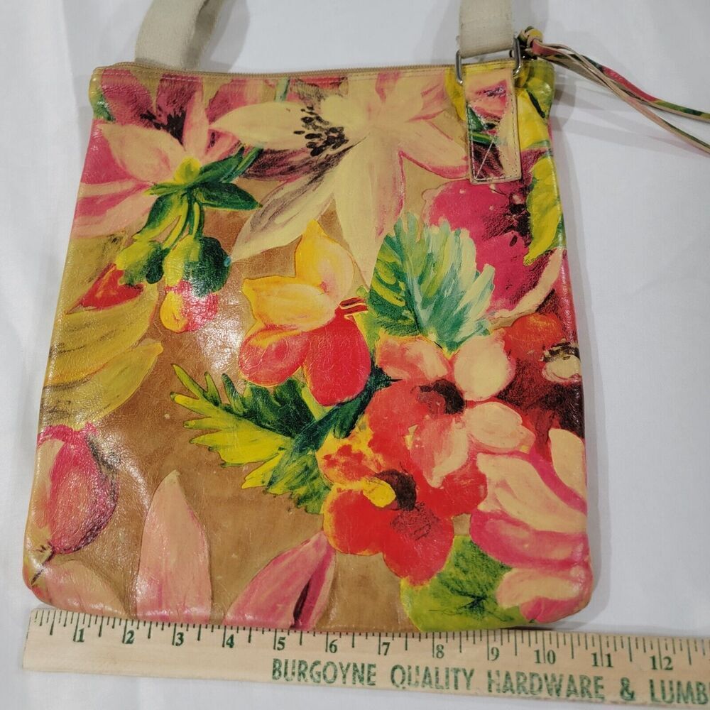Maurizio Taiuti Tropical Crossbody Bag Purse Adjustable Strap Floral - Picture 8 of 16
